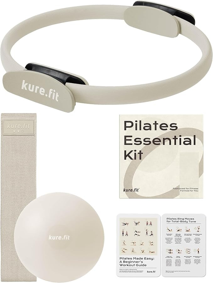 Home Pilates Essentials Kit for Women | Pilates Ring, Mini Ball, Booty Band Set | Pilates Equipme... | Amazon (US)