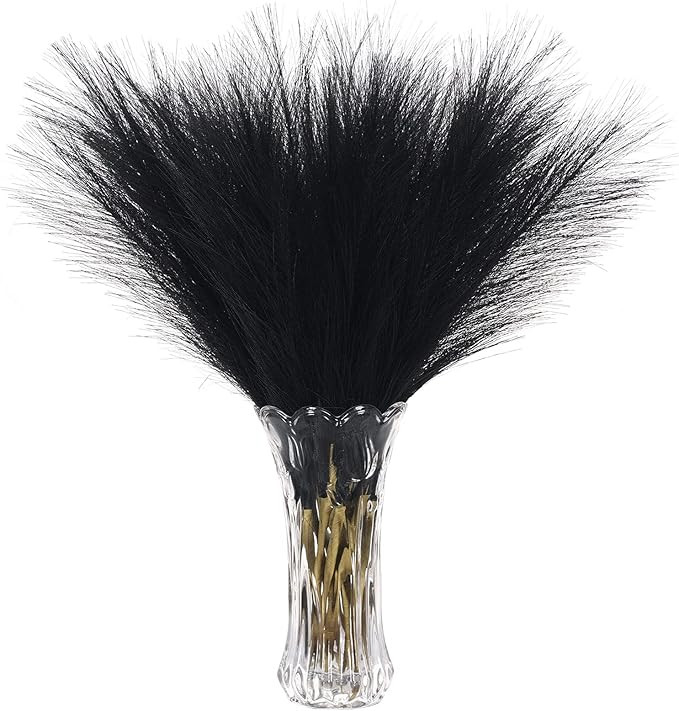 VIERENA 12 PCS Faux Pampas Grass Decor 18" Fake Pompous Grass Small Artificial Pompas Floral for ... | Amazon (US)