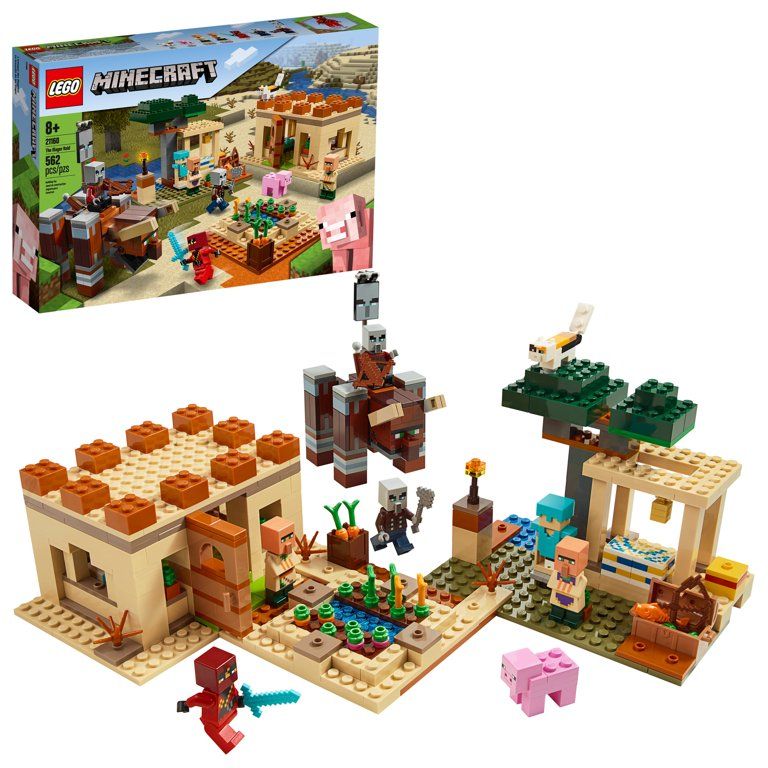LEGO Minecraft The Illager Raid 21160 Action Building Toy Set for Kids (562 Pieces) - Walmart.com | Walmart (US)