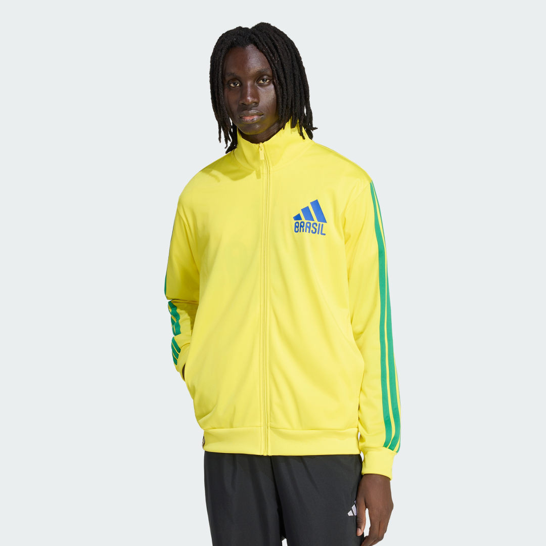 adidas FIFA World Cup 26™ Brazil Track Top Bright Yellow 2XL - Mens Soccer Jackets | adidas (US)