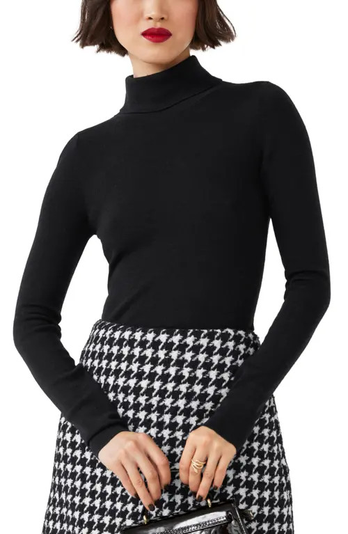 & Other Stories Fitted Turtleneck Wool Sweater in Black at Nordstrom, Size Small | Nordstrom