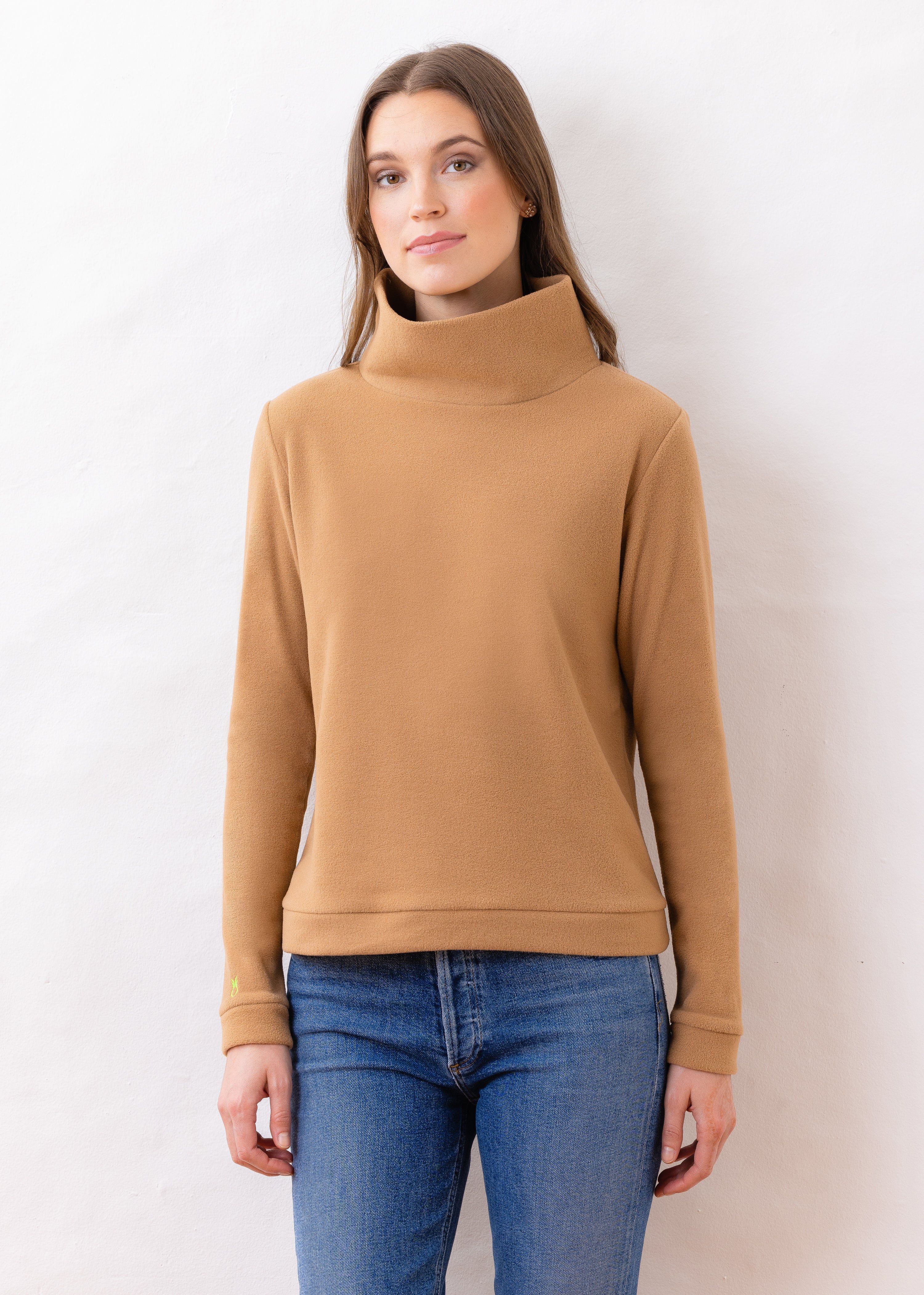 Park Slope Turtleneck (Camel) | Dudley Stephens