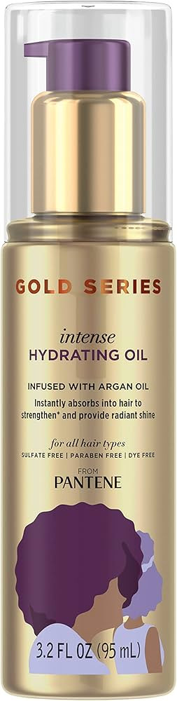 Pantene, Hair Oil Treatment, Sulfate Free, Intense Hydrating, Pro-V Gold Series, for Natural and ... | Amazon (US)