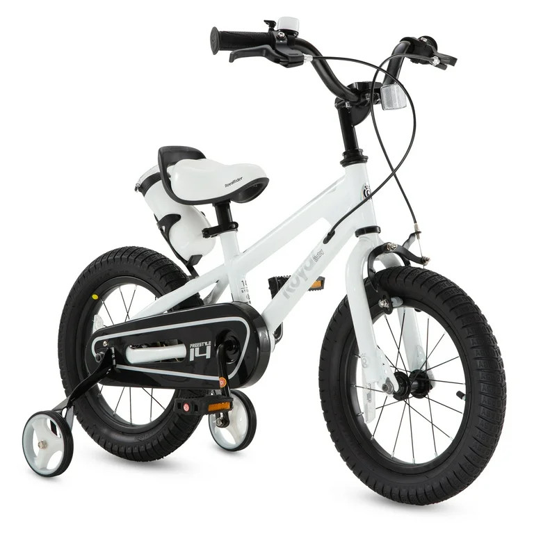 Royalbaby Niños Niñas Niños Bicicleta 16 en BMX Freestyle Blanco 2 Frenos de Mano Bicicletas c... | Walmart (US)