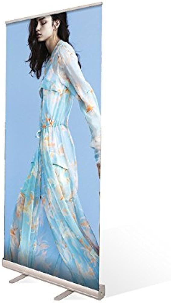 SIGNTALK USA Retractable Roll up Banner Stand for Trade Show Exhibition Store Displays (33 ½" x ... | Amazon (US)