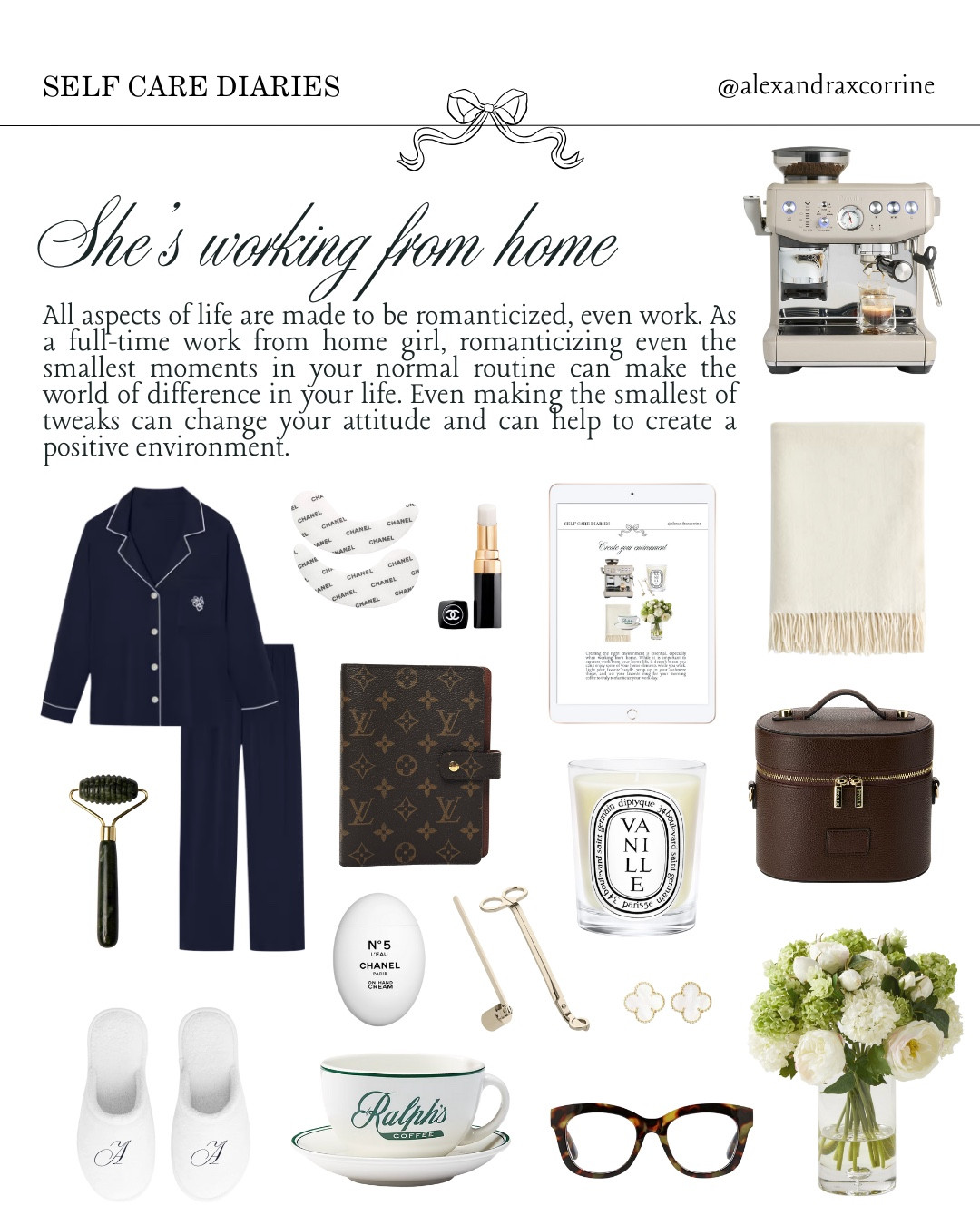 As a full-time work from home girl who also romanticizes her life, here are some tips and tricks on how to make your work day cozier this season ☕️🤍🕯️☁️

#selfcareroutine #selfcaretips #cozyathome #moodboardaesthetic #pinterestinspo 

[ self care diaries, cozy at home, work from home essentials, romanticize your life, cozy season essentials, wfh routine, self care essentials, chic home essentials, mood board, Pinterest aesthetic ]

#LTKHome #LTKBeauty