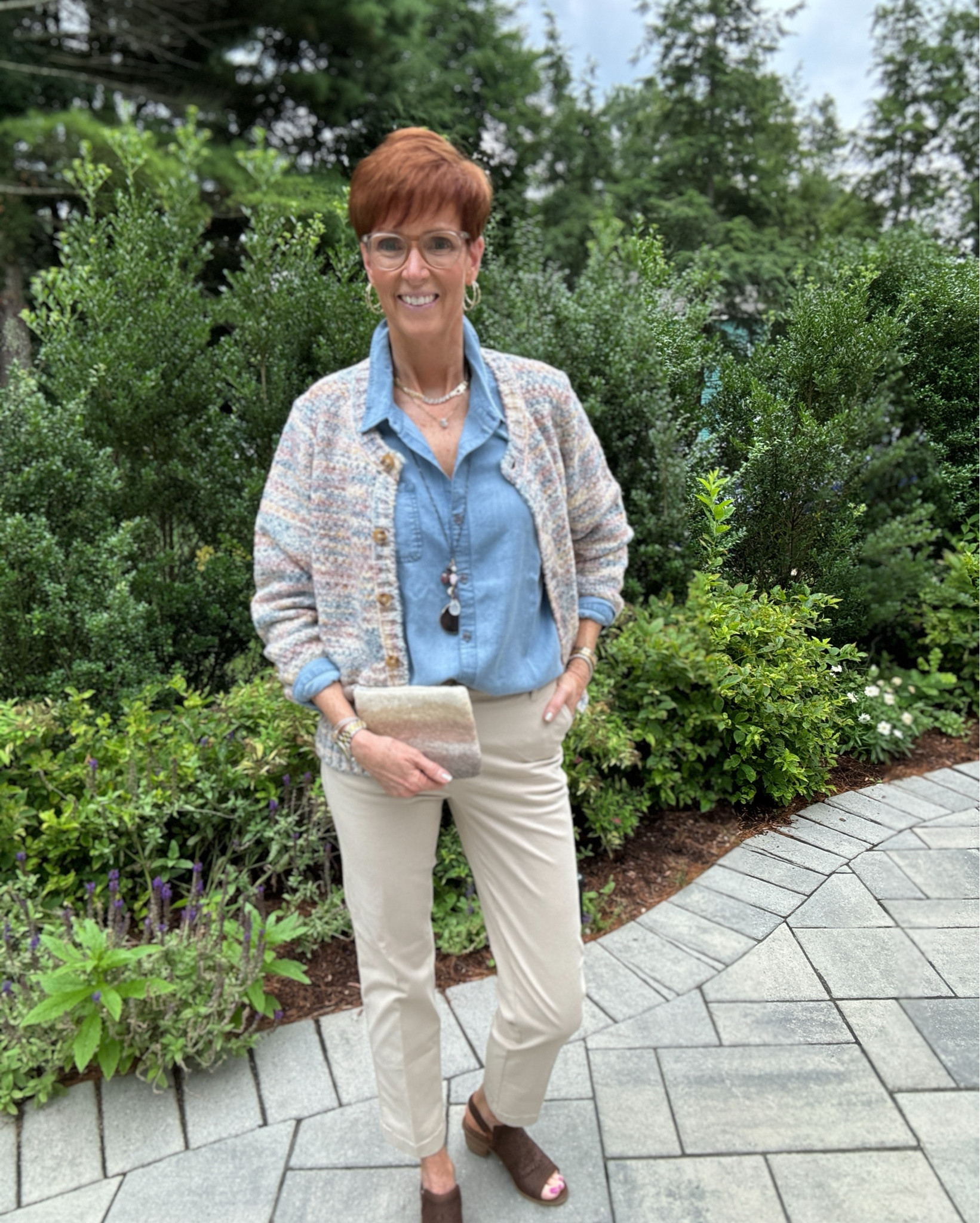 ✨ Elevate Your Everyday Look with Timeless Fall Classics! 🍂 #ad 

Comment “FALL” to have shoppable links for these looks sent directly to your DM!

Hey fashion lovers! Today, I'm excited to share a chic and versatile fall outfit from Coldwater Creek that perfectly embodies timeless, classic, everyday style. Whether you're heading to the office or enjoying a casual day out, these pieces will have you looking effortlessly stylish.

🌟 Chambray Shirt: A must-have wardrobe staple, this chambray shirt is soft, breathable, and perfect for layering. Its classic fit and timeless appeal make it a versatile piece for any season.

🍁 Multi Fall Color Cardigan: Add a pop of autumn hues to your look with this cozy cardigan. The rich fall colors and comfortable knit make it ideal for staying warm and stylish.

👖 Khaki Flat Front Chino Pants: These khaki chinos offer a polished yet relaxed vibe. Their flattering fit and neutral tone make them a perfect match for any top or accessory.

👡 Brown Open Toe Sling Backs: Elevate your outfit with these elegant sling backs. The open toe design adds a touch of sophistication, while the brown hue complements any ensemble.

💎 Multi Stone Necklace: This stunning necklace features a mix of stones that add a touch of glamour to your outfit. It's the perfect statement piece to complete your look.

👜 Felted Wool Clutch: Carry your essentials in style with this felted wool clutch. The neutral tones make it a versatile accessory that pairs beautifully with any outfit.

#LTKStyleTip #LTKFindsUnder100 #LTKOver40