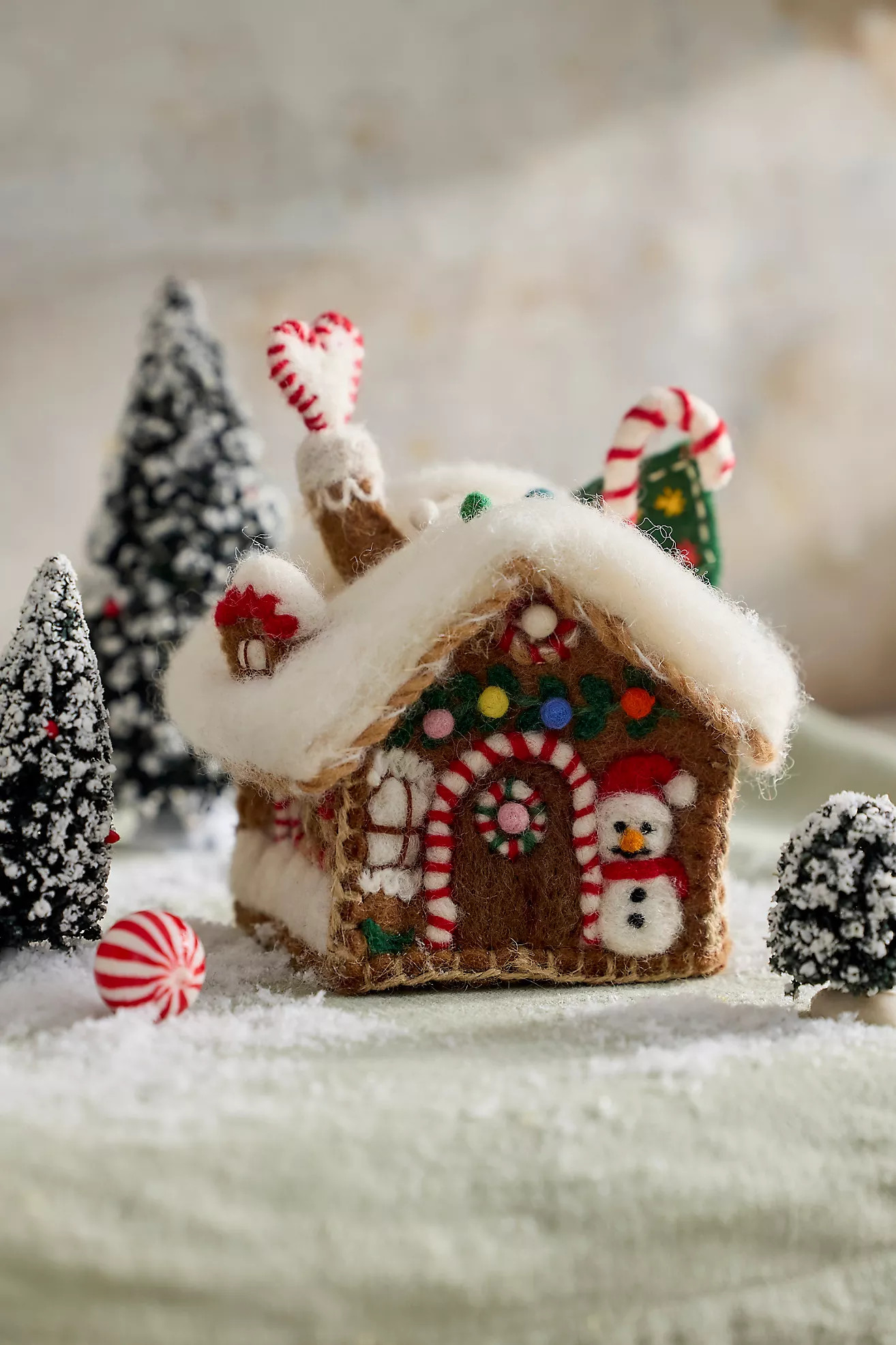 Gingerbread House Felt Ornament | Terrain