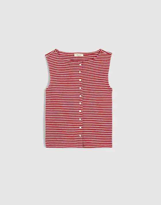Sleeveless Boatneck Vest Top | Madewell