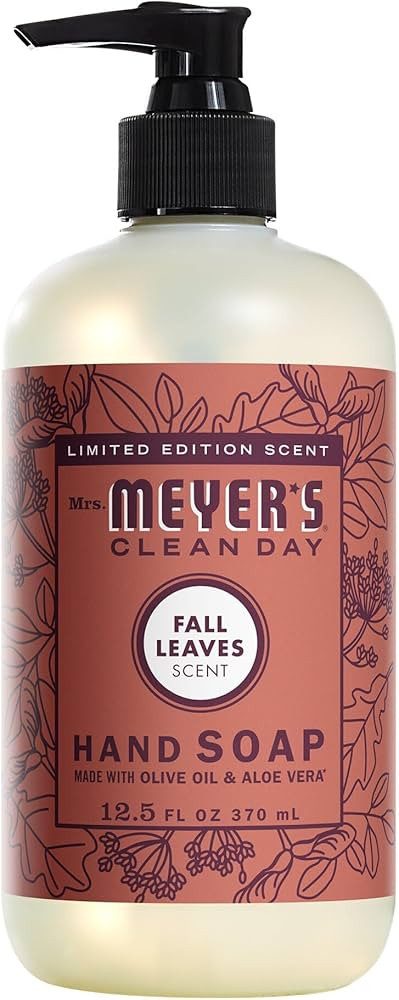 MRS. MEYER'S CLEAN DAY Liquid Hand Soap, Fall Leaves Scent, 12.5 fl oz (Pack of 1) | Amazon (US)