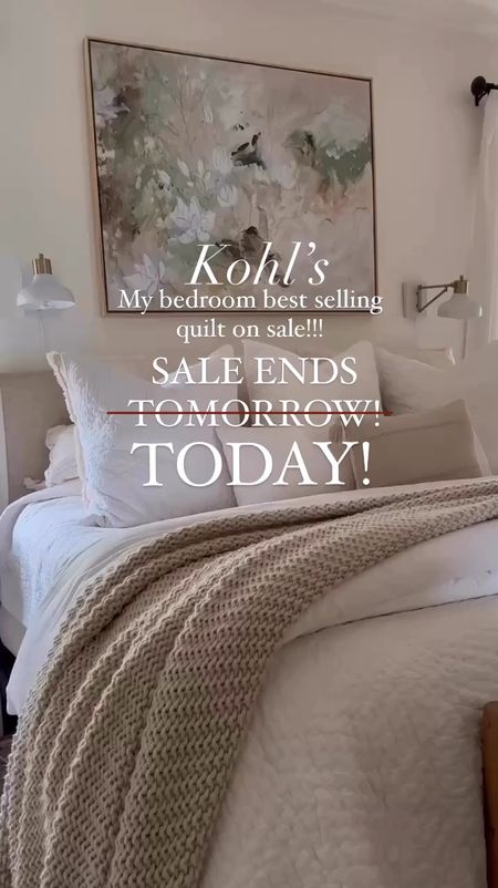 SALE ENDS TODAY!! Kohls sale ends today!! The cutest best selling quilt!

#LTKVideo #LTKSaleAlert #LTKHome