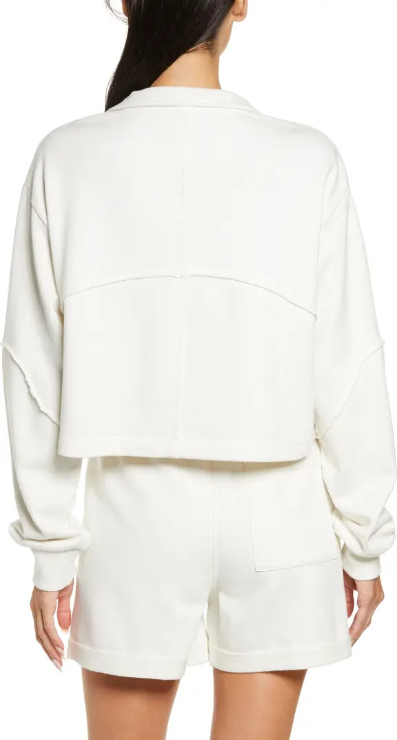 Revive Half Zip Crop Sweatshirt | Nordstrom