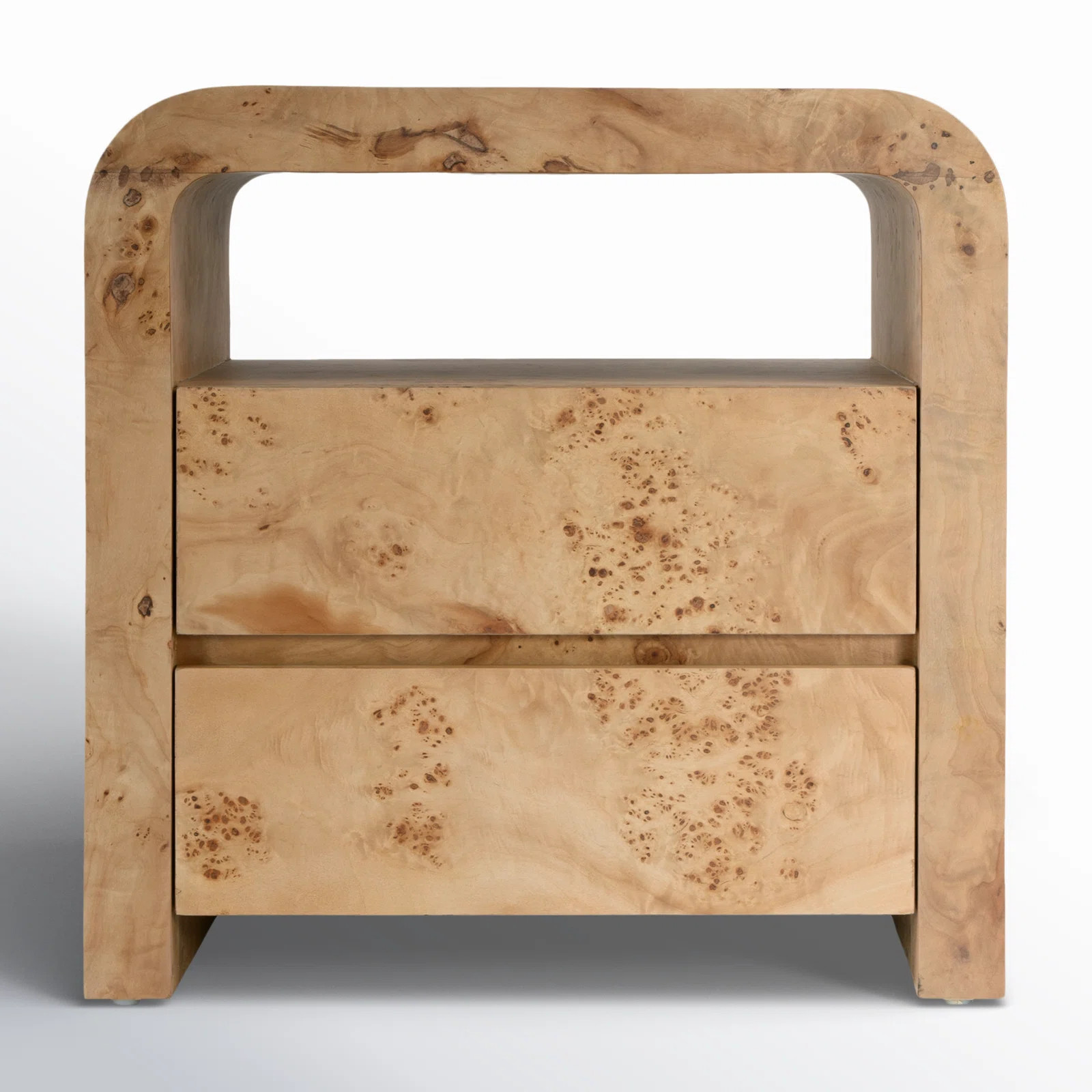 Cassius 2 - Drawer Nightstand in Light Brown | Wayfair North America