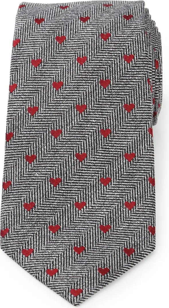 Cufflinks, Inc. Herringbone Hearts Linen Tie | Nordstrom | Nordstrom