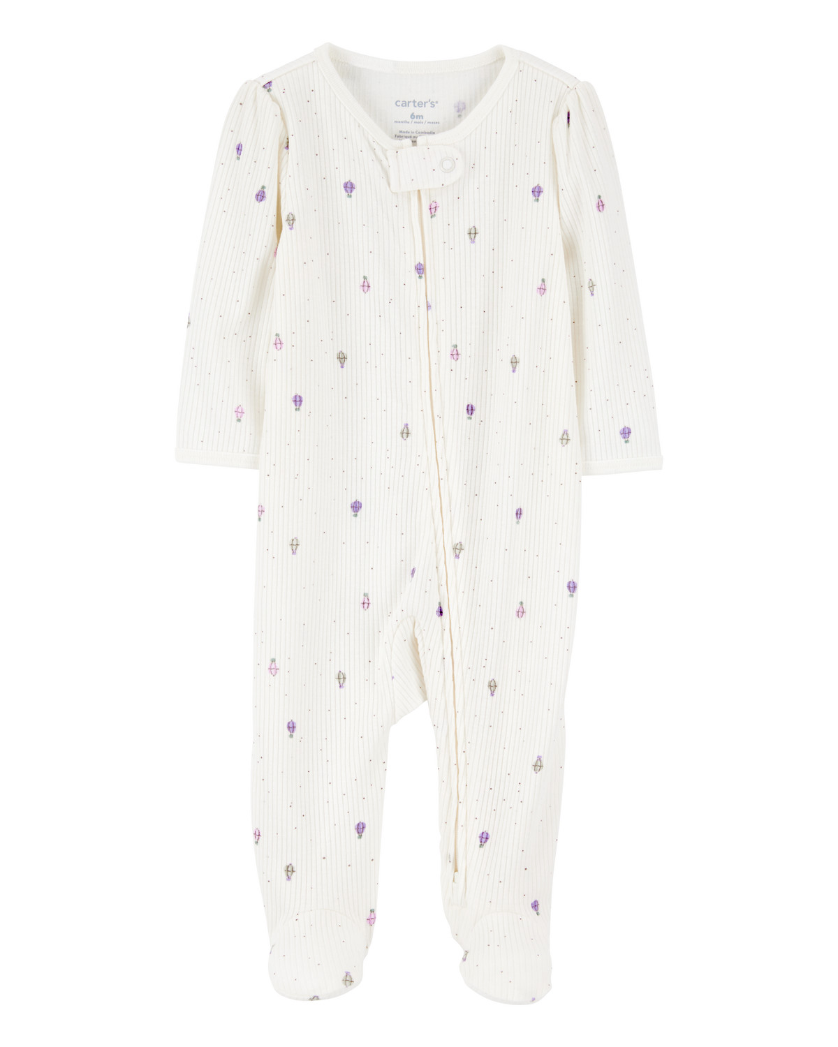 Baby Girl Air Balloon 2-Way Zipper Textured Sleep and Play | Carter's Inc