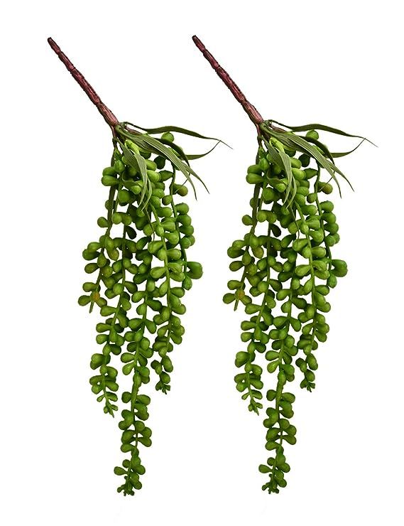 YEDREAM Artificial Succulent Plants Fake Plastic Hanging String Of Pearls Plant Simulation Lover ... | Amazon (US)