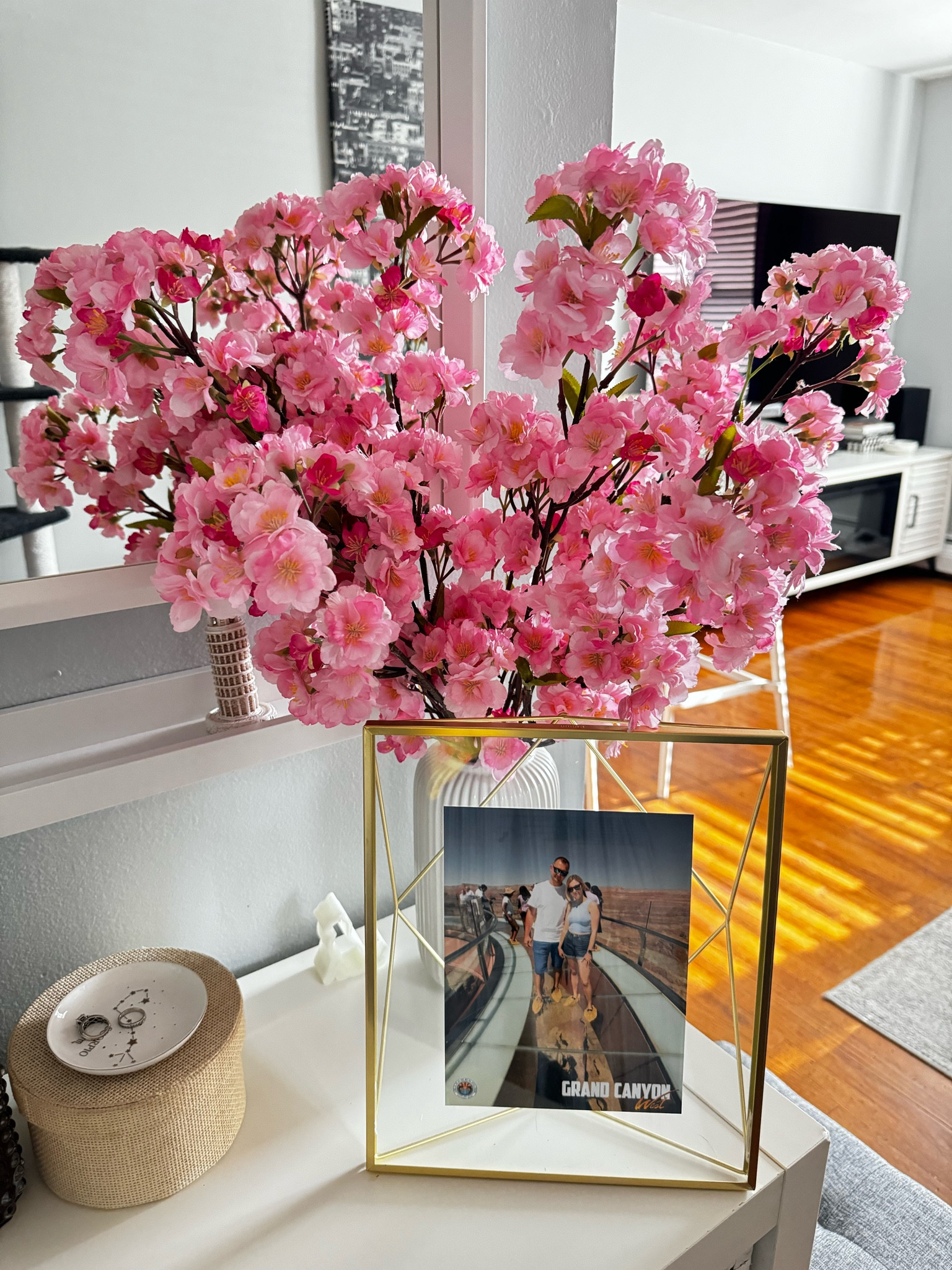 Pink cherry blossom stems just arrived to my entryway

Spring refresh • spring decor • apartment decor • pink flowers 

#LTKhome #LTKSeasonal #LTKstyletip