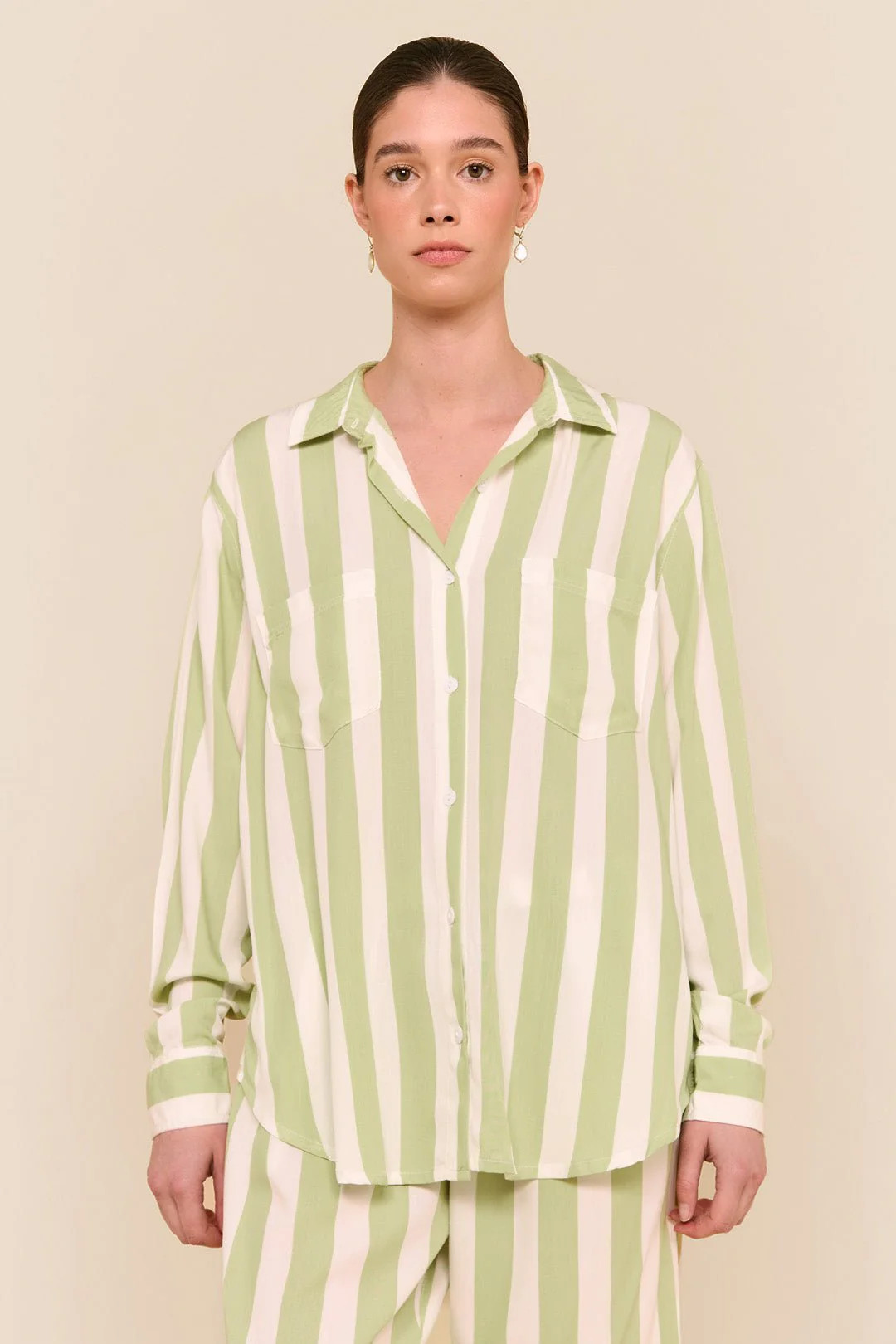 Marlon Long Sleep Set - Stripe - Margarita | Piyama US