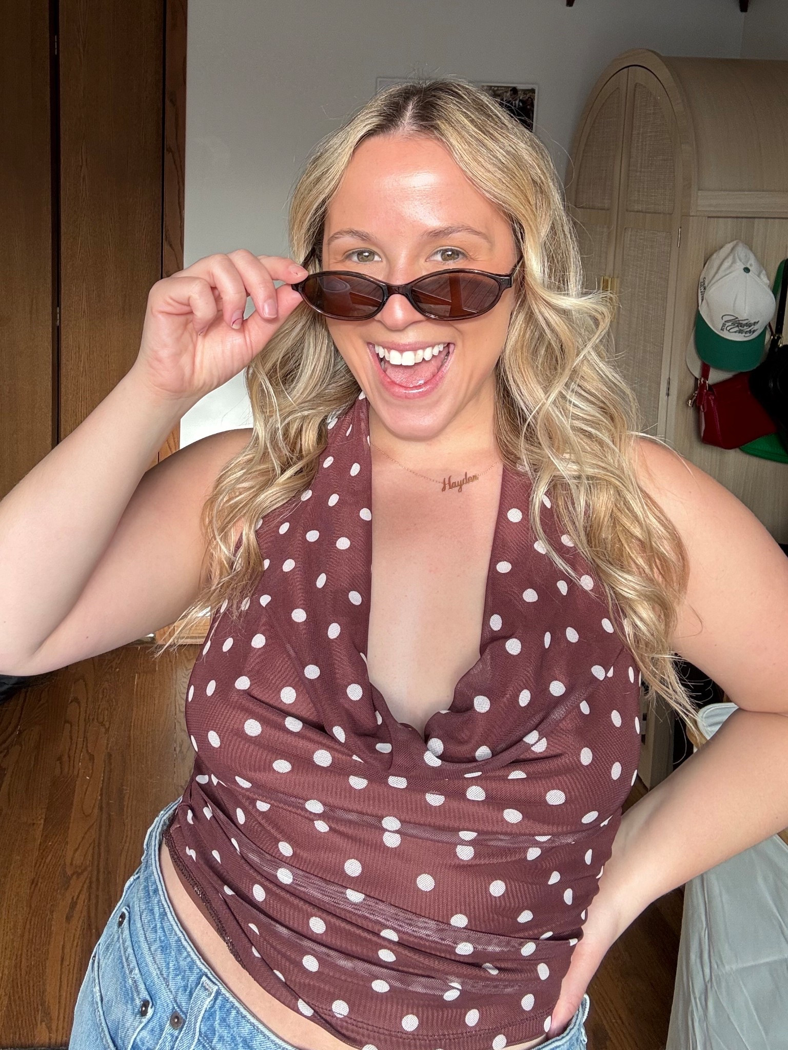 sorry those polka dots are everything 

#LTKMidsize #LTKootd #LTKgrwm