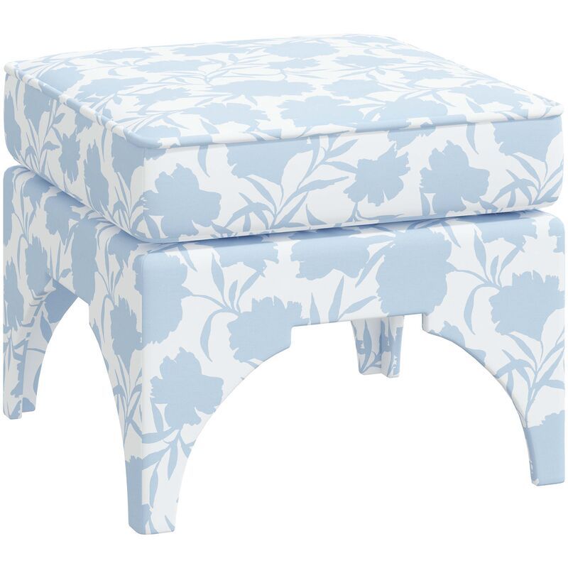 Maude Garden Floral Ottoman | One Kings Lane