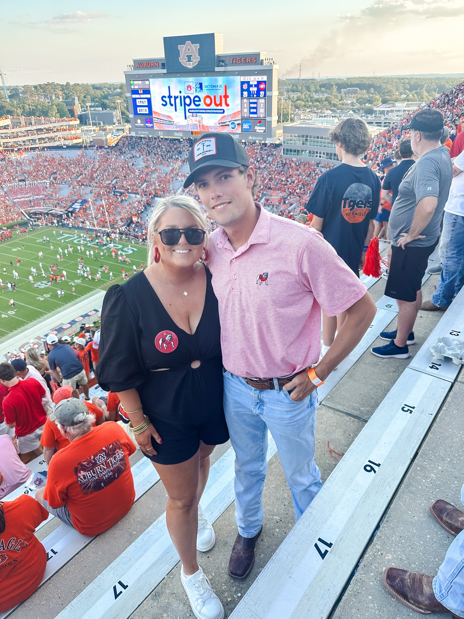 gameday outfit | ootd , Georgia bulldogs , auburn , college football , romper , men’s outfits , uga , university , football game 

#LTKstyletip #LTKfindsunder50 #LTKSeasonal