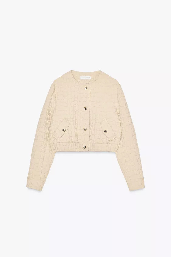 QUILTED BOMBER JACKET | Zara UK