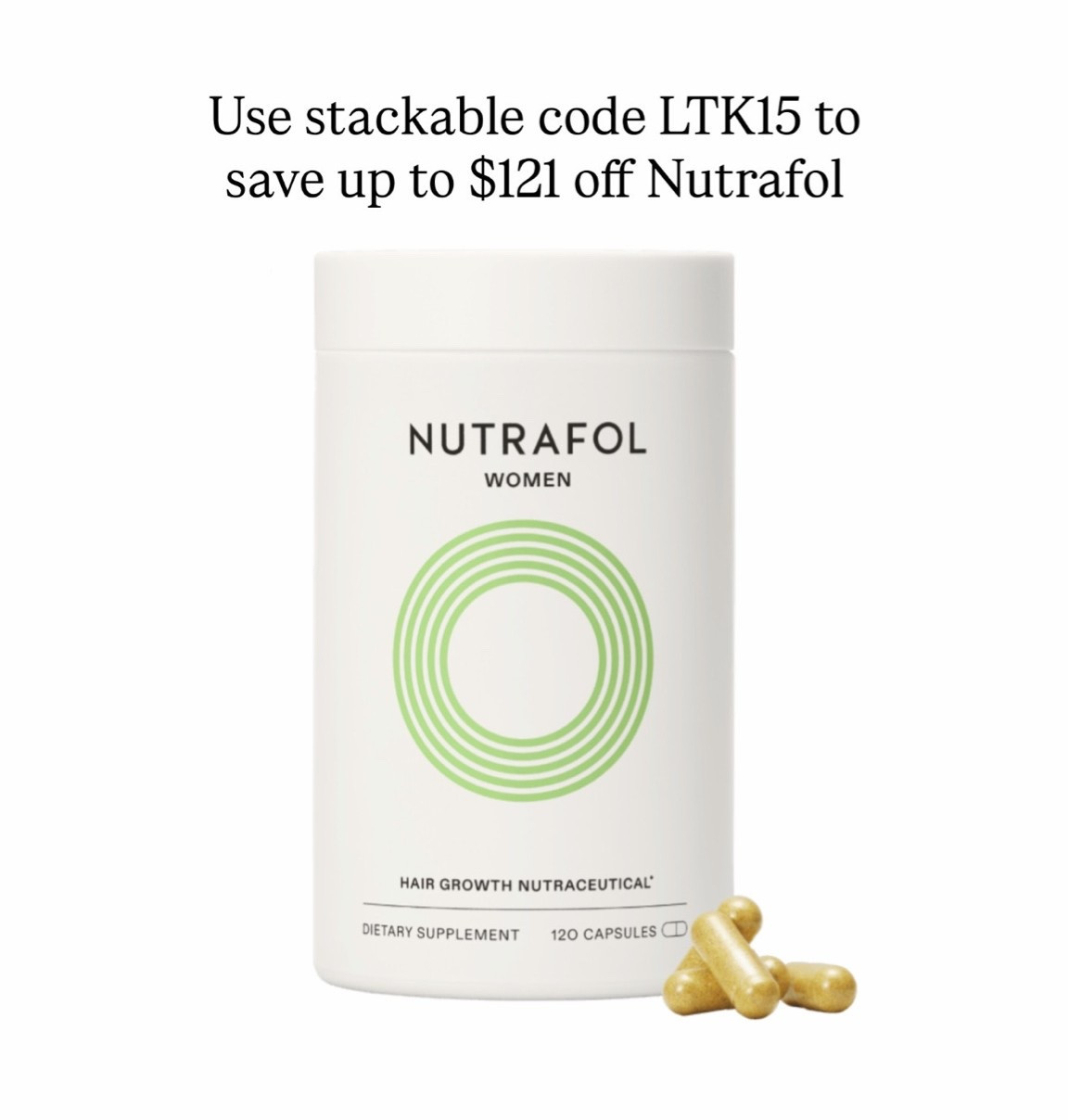 Huge savings on the best hair supplements !! Use code LTK15 for $121 off 

#nutrafol #haircareroutine

#LTKBeauty #LTKSaleAlert