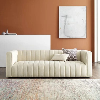 Reflection Channel Tufted Upholstered Fabric Sofa | Wayfair North America