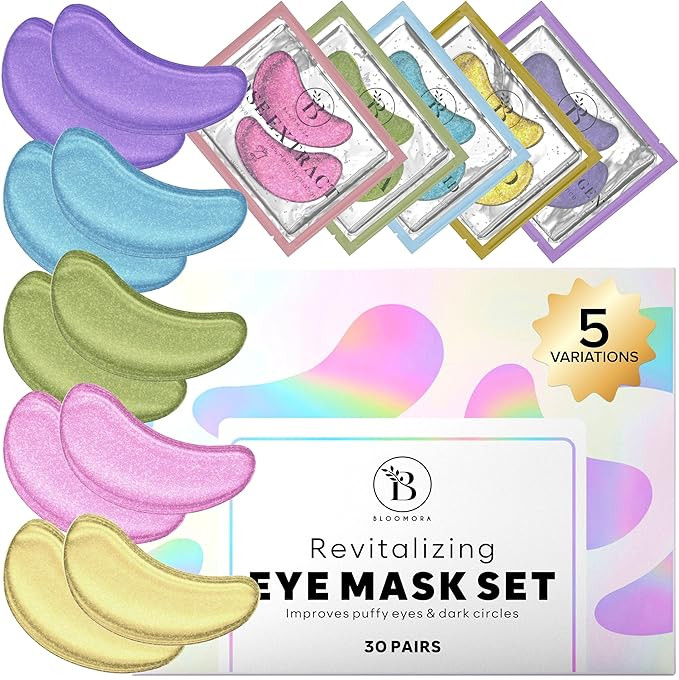 BLOOMORA Variety Under Eye Patches (30 Pairs) - Dark Circles & Puffy Eyes Care - Eye Care Mask fo... | Amazon (US)