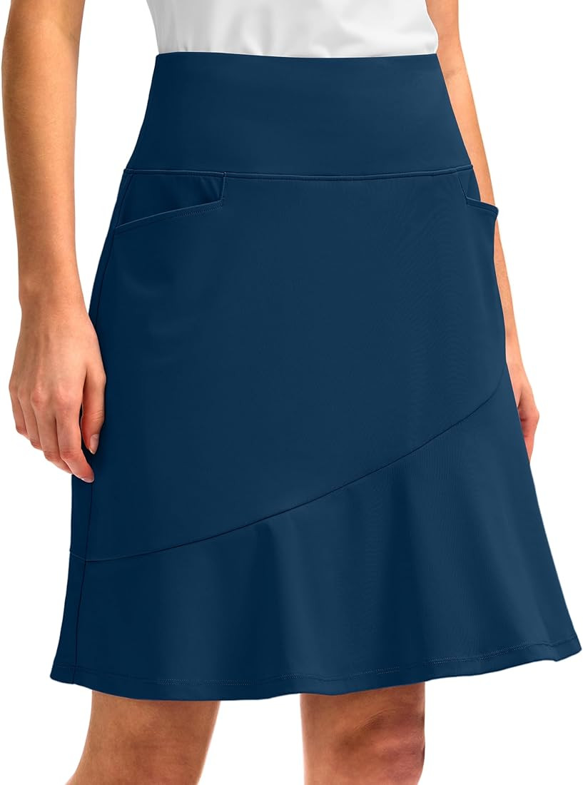 G Gradual Skorts Skirts for Women with 5 Pockets 20" Knee Length Golf Skirt Modest Long Tennis At... | Amazon (US)
