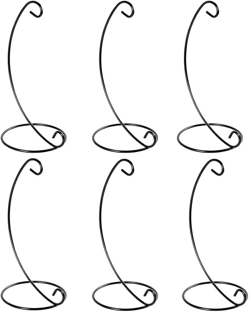 Artliving (6 Pack Ornament Display Stand, Black Iron Hanging Stand Rack Holder for Hanging Glass ... | Amazon (US)