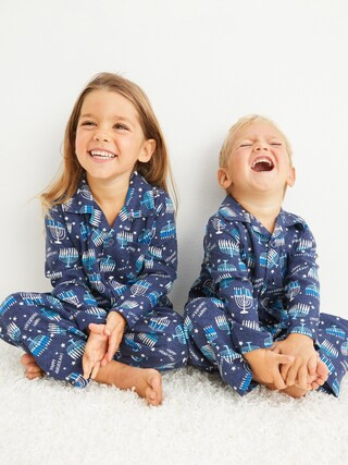 Unisex Matching Flannel Pajama Set for Toddler & Baby | Old Navy (US)