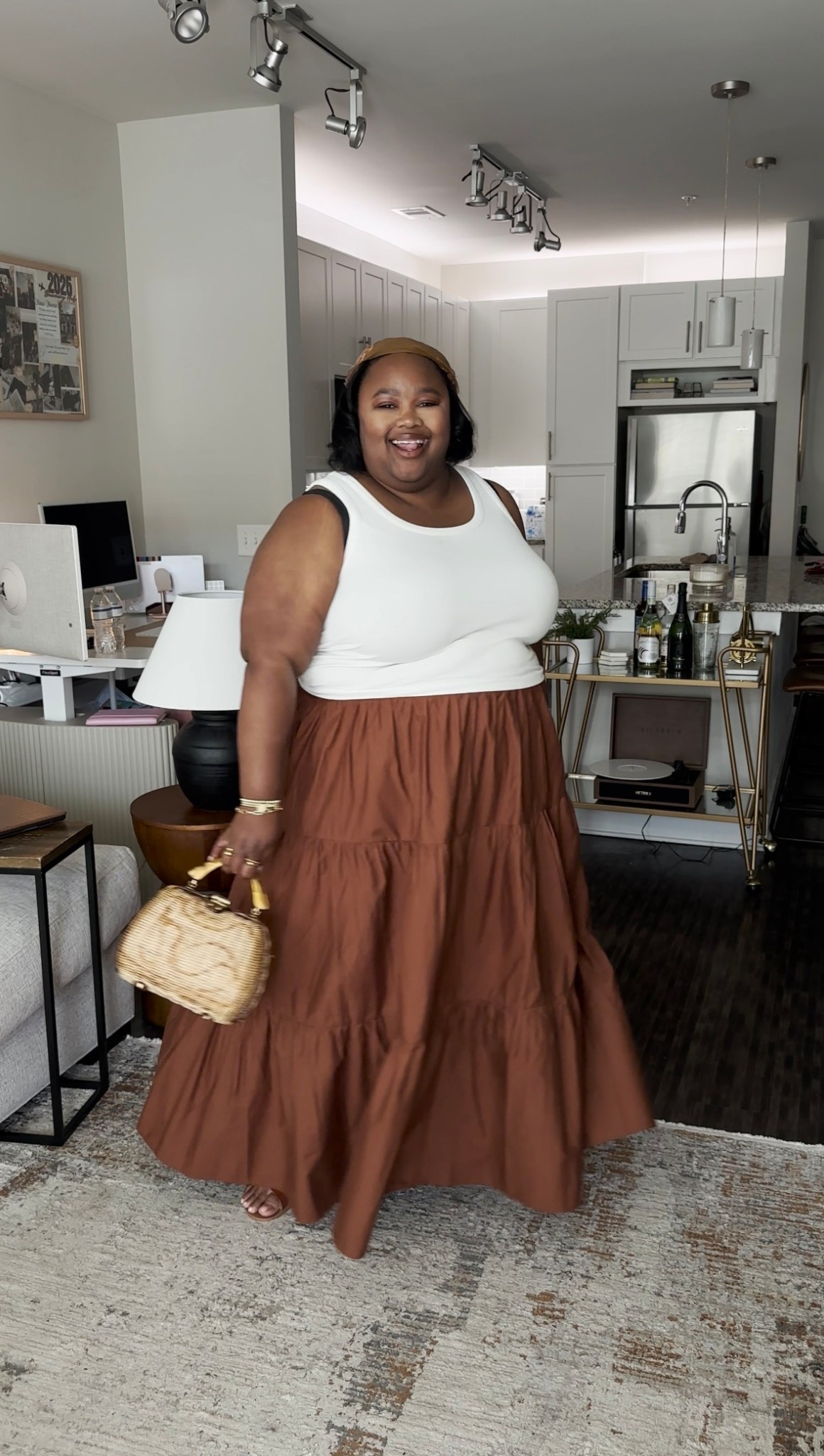 ASOS brown skirt, tiered skirt, boo-hoo skirt, white tank, Bahamian outfit

#LTKStyleTip #LTKSeasonal #LTKPlusSize