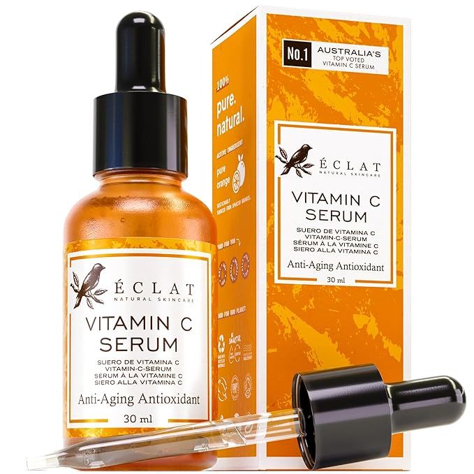 Vitamin C Face Serum - Hyaluronic Acid, Ferulic Acid, & Vit E - Anti Aging Facial Brightening Ser... | Amazon (US)