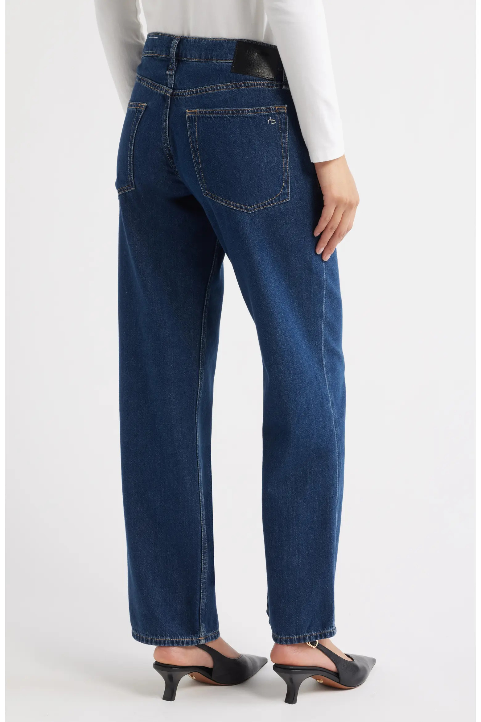 Featherweight Saige Low Rise Full Length Relaxed Straight Leg Jeans (Women) | Nordstrom | Nordstrom