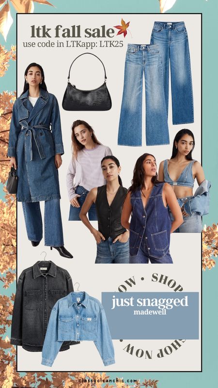 Madewell favorites on sale! Just snagged these denim fall outfits! Use code LTK25 in the LTKapp for 25% off 

#LTKstyletip #LTKSeasonal #LTKSale