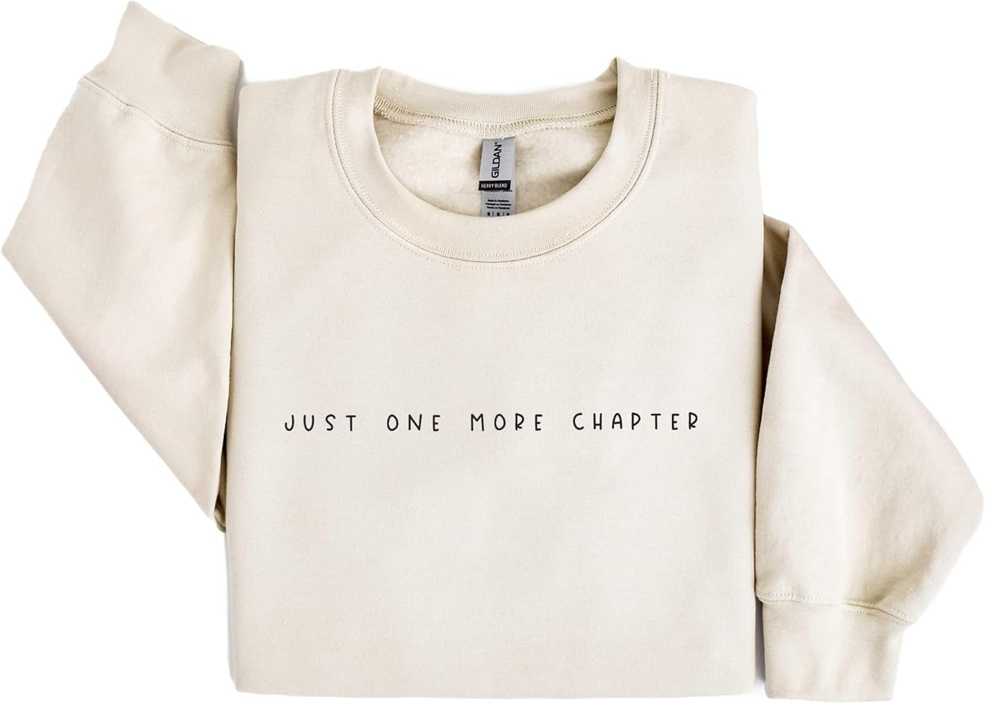Just One More Chapter Sweatshirt, Minimalist Gift For Book Lover, Bookish Librarian Sweater, Book... | Amazon (US)
