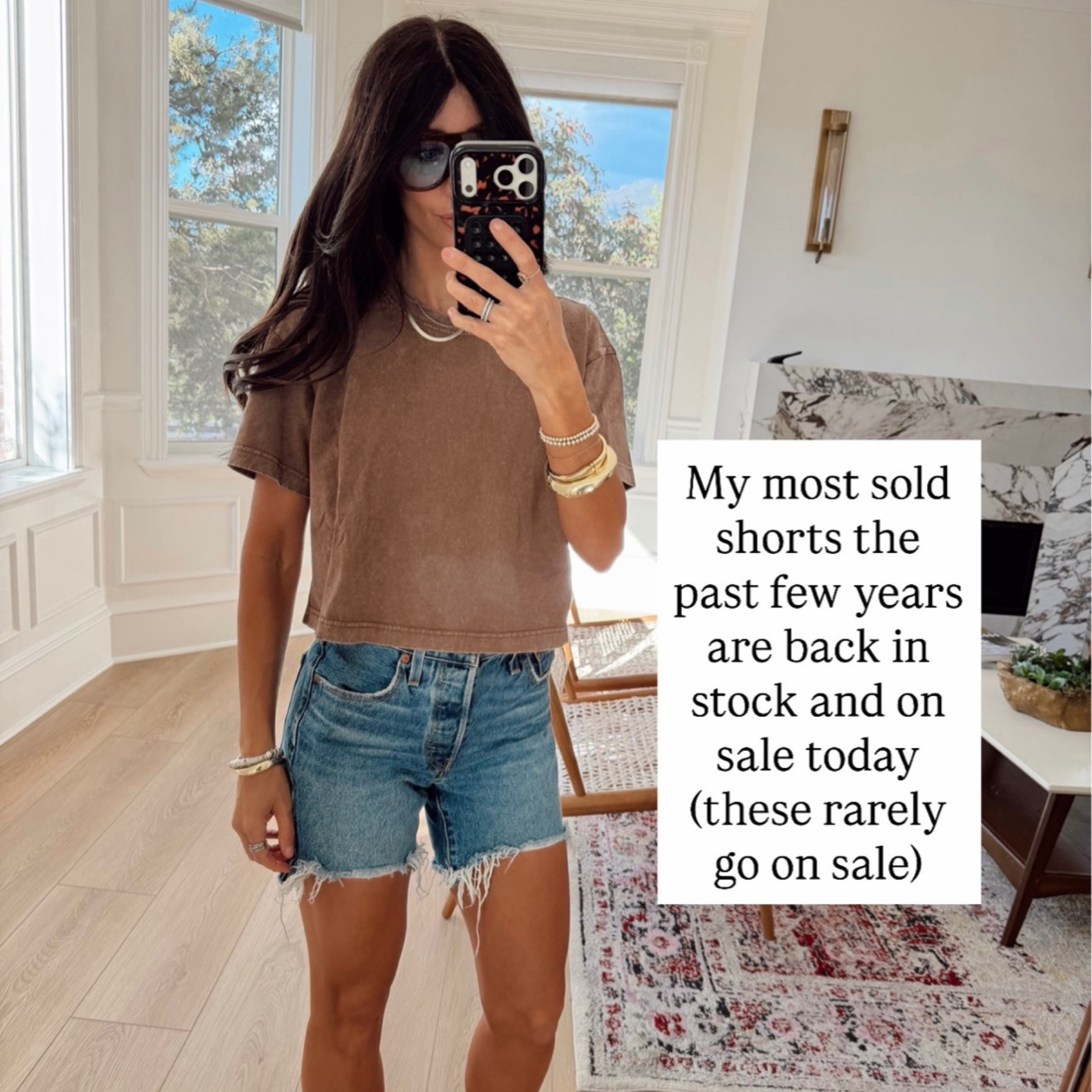 These are my favorite shorts and they’re on sale today! I have the size 25 they run a tad bit snug so if you’re in between sizes, I would definitely say size up ￼

#LTKSaleAlert #LTKootd #LTKSeasonal