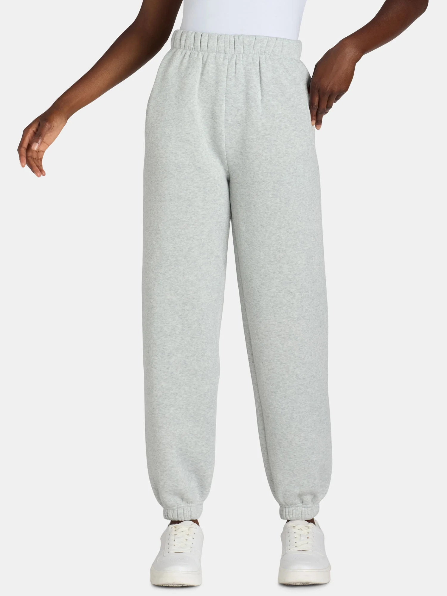 No Boundaries Fleece Jogger Pants, 28” Inseam, Women’s | Walmart (US)