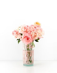 Moroccan Glass Vase - Blush | The Little Market