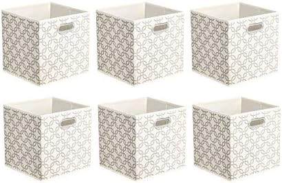 Amazon Basics Collapsible Fabric Storage Cubes with Oval Grommets - 6-Pack, Linked | Amazon (US)