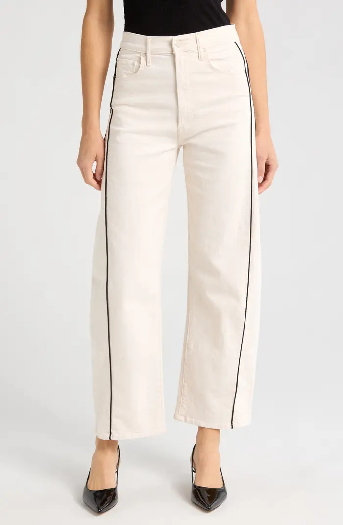 MOTHER The Half Pipe High Waist Wide Leg Ankle Jeans | Nordstrom | Nordstrom