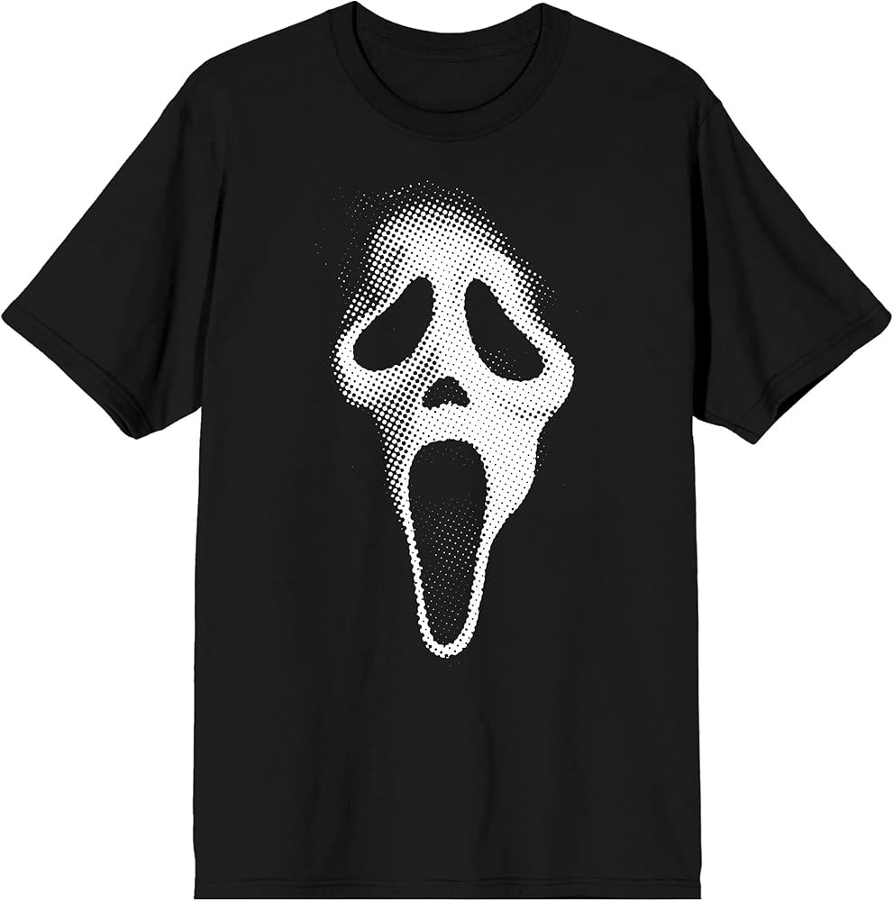 Ghostface Dithers Mask Men's Black T-Shirt | Amazon (US)