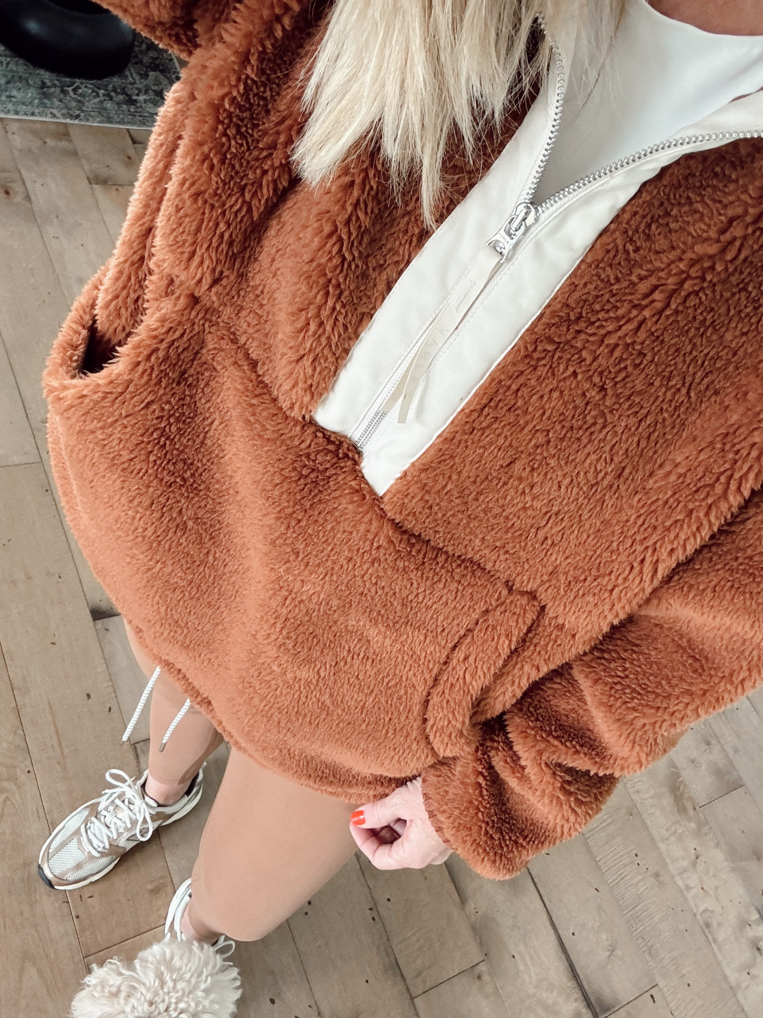 Running errands #InVarley Sherpa on this chilly day  

#LTKfitness #LTKstyletip