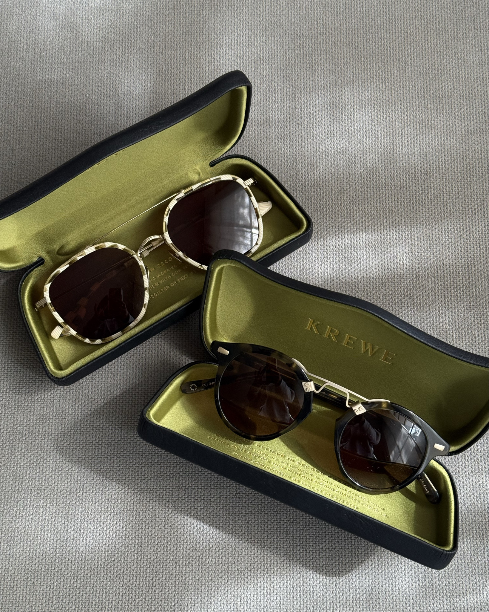 KREWE - both in exclusive colorways! Tortuga 12K in an iconic classic rounded silhouette with distinct brow crossbar  

The Austin in 12K Titanium + Oki Yuzu. Aviator shape, straight brow bar & rounded bridge. 

#LTKStyleTip