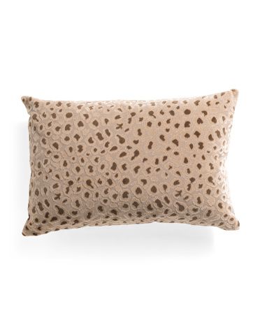 16x24 Cut Velvet Pillow With Feather Fill | TJ Maxx