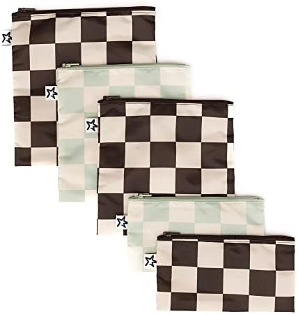 Tiny Twinkle 5 Pack Reusable Snack Bags - Machine Washable, PFAS, PVC, BPA, Phthalate-Free Reusab... | Amazon (US)