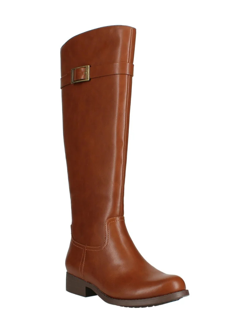 Chaps Alda Women's Zip Up Riding Boot | Walmart (US)