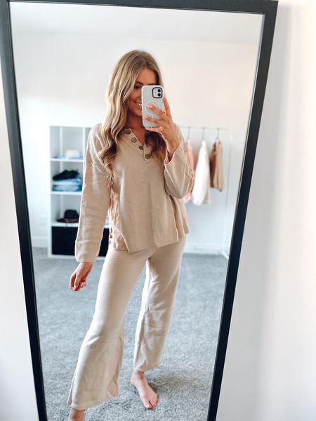 this waffle knit long sleeve lounge set is cute and comfy! I’m wearing my usual size M, kinda wish I sized up one for a more relaxed fit! More colors!!

| loungewear | lounge set | amazon fashion | womens fashion 

#LTKfindsunder50 #LTKfindsunder100