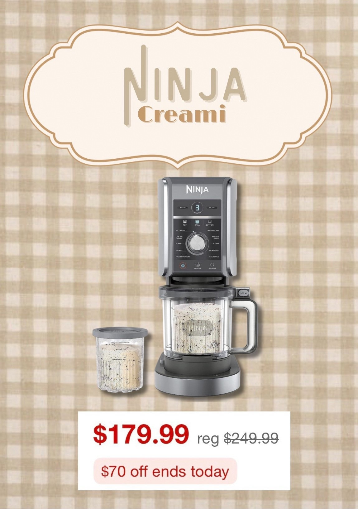 A Ninja Creami is on my Christmas list!!! Grab one today for $70 OFF!

Such a great gift idea for the person that has everything! 

#LTKHoliday #LTKHome #LTKGiftGuide